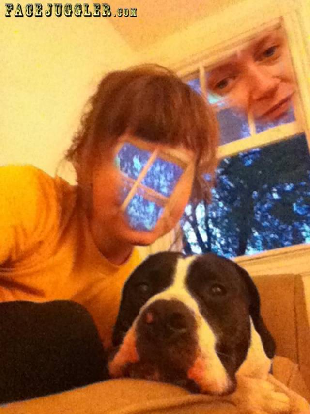 Tried to swap faces with my dog on my phone. It went great!