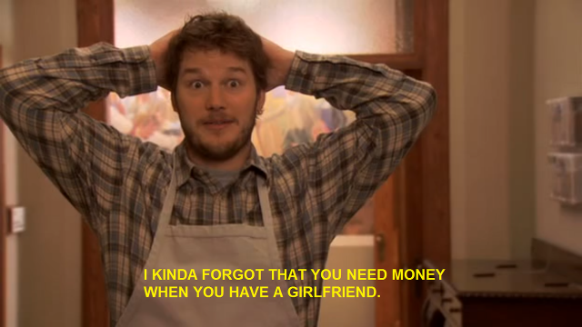 What a lot of guys are realizing now that it's Christmas time...