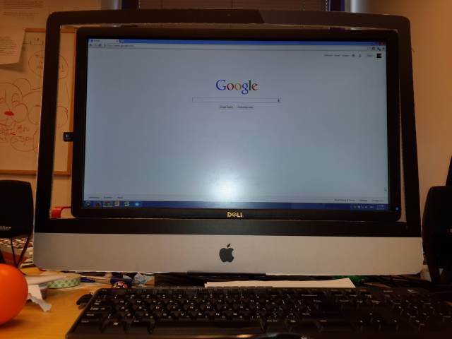 Asked my boss for an iMac, saw this when I came this morning.