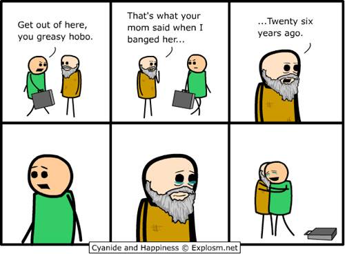 A touching reunion