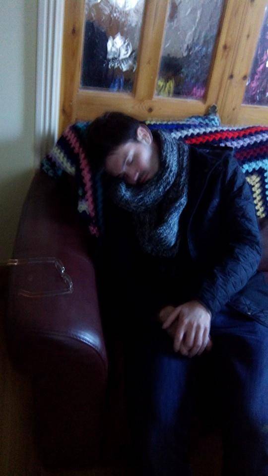 Arrived home to my parents telling me a friend of mine was asleep on the couch. Apparently this man, who I have never seen before, convinced my family he was a friend of mine so he could have a place to sleep. Big shout for the drunkest man in the world aw