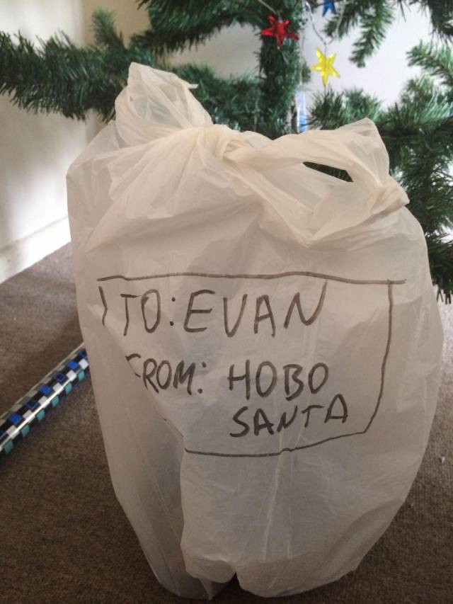 After 4 attempts, roommate has given up on wrapping presents