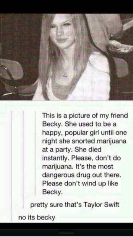 No it’s Becky, No it's Taylor Swift