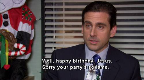 Yesterday I threw a Christmas party and bought a ton of food for it. 3 people showed up.