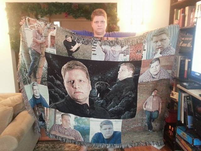so i made my mom a blanket for christmas...