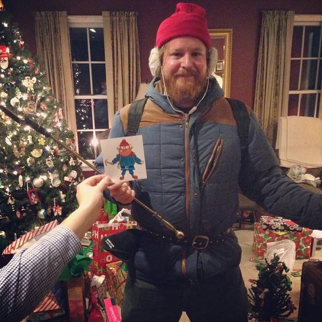 Yesterday my buddy dressed up like Yukon Cornelius for his niece and nephew.