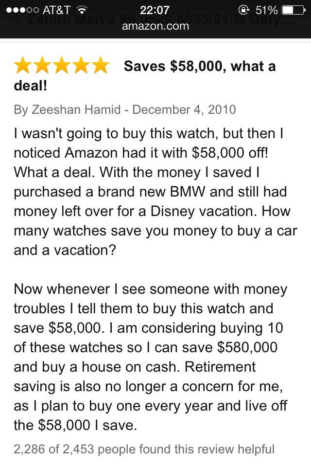 Best watch review on amazon