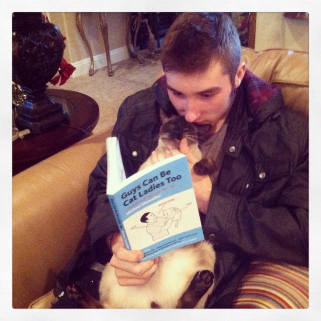 My sister also got me a cat book... sums up my relationship status