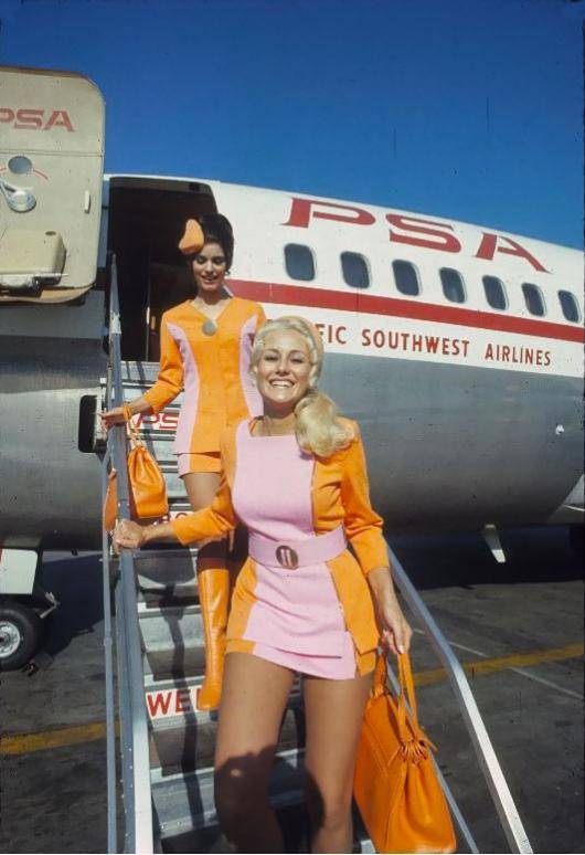 Pacific Southwest Airlines Stewardesses ~1972.