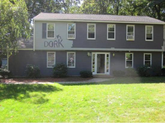 My parents painted the house while I was away. Guess which room is mine.