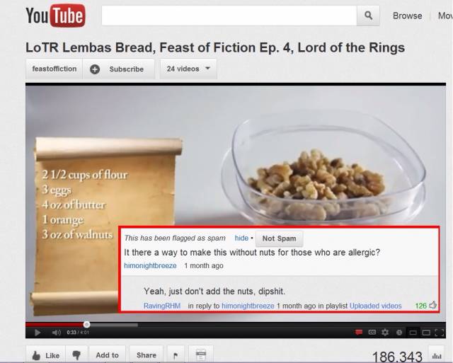 Cooking advice from YouTube