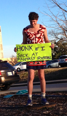 I honked.