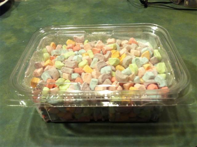 My local grocery store has these on the shelf above the Luck Charms.