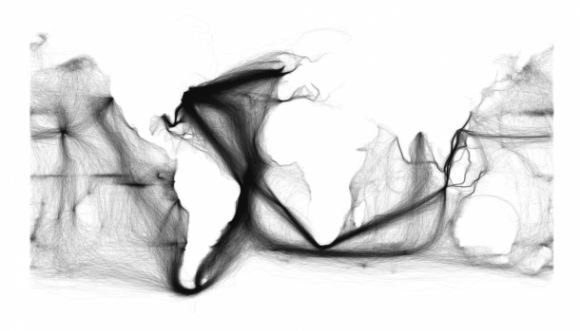 Plot millions of journal entries from 18th and 19th century ship logs, and you reveal a picture of ocean trade you’ve never seen before.