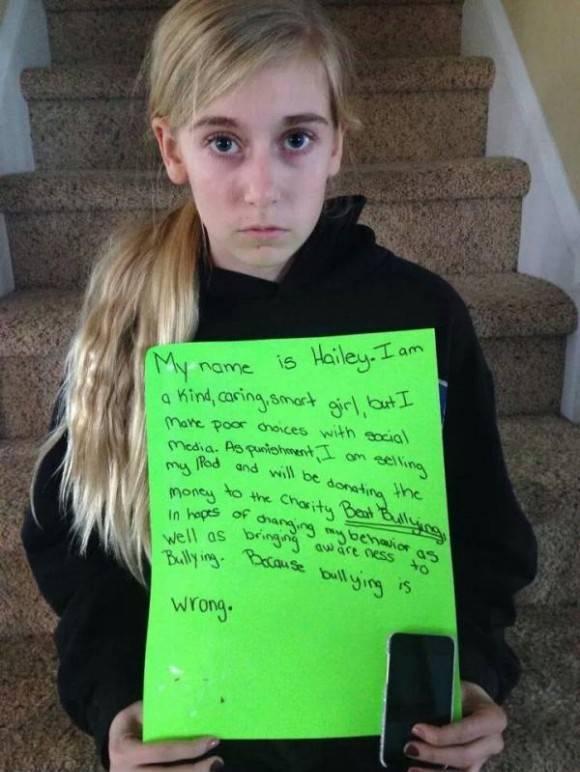 Mom catches daughter cyber-bullying