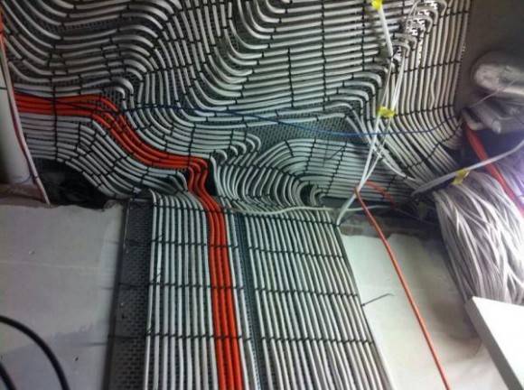 Some electrician has gone to a lot of trouble to make these look good.