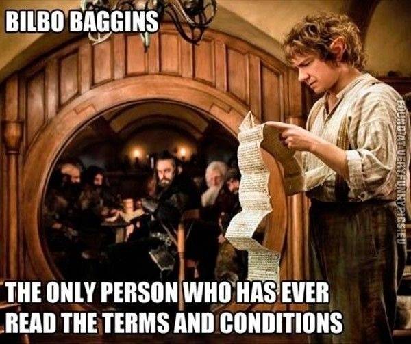 Bilbo Baggins, everyone.