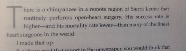 I'm only one paragraph in and I already think I'll like this book.