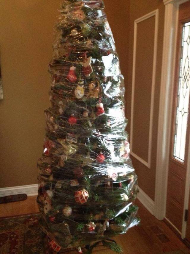 How my family is going to pack up the Christmas tree this year.