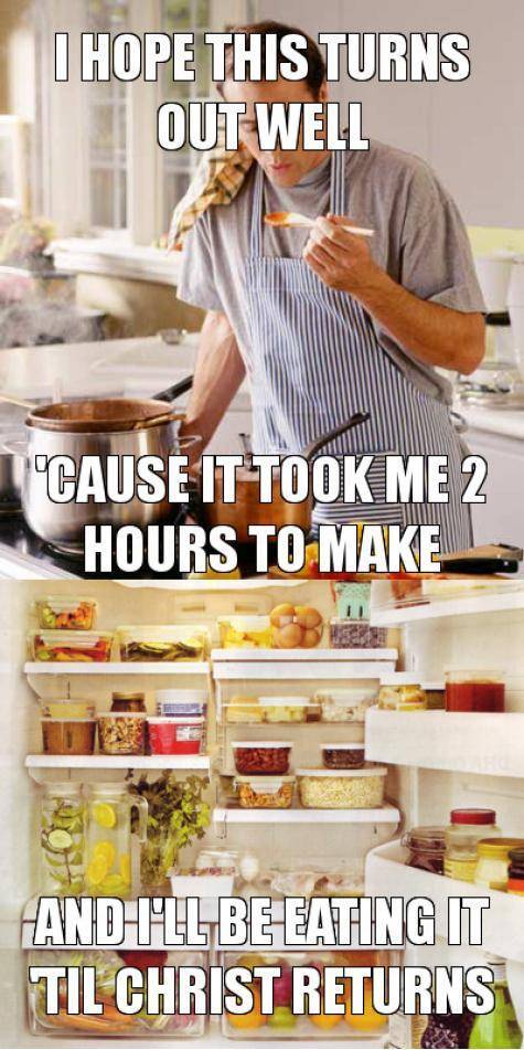 As a single guy, trying out a new recipe