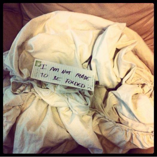 Asked my husband to do laundry...