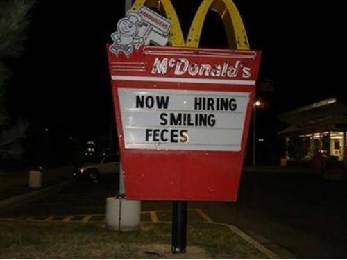 They meant they need ‘someone with a sh*t eating grin’