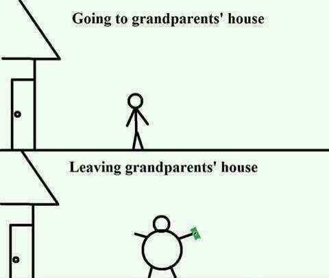 Why I like going to my grandparents