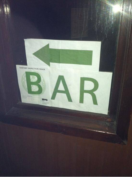 This NYC bar tried to hide its sanitation grade