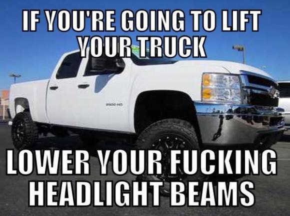As an early morning commuter, I get one of these thundercunts behind me at least once a day.