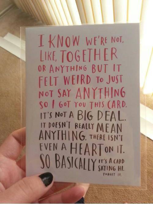 A card for confused twentysomethings.