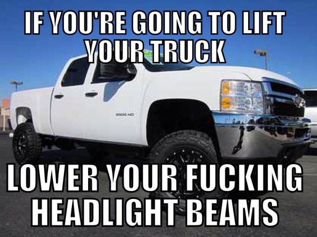 As an early morning commuter, I get one of these thundercunts behind me at least once a day.