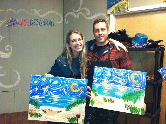 My girlfriend made me go to wine & design. So I painted a d-ck in the sky
