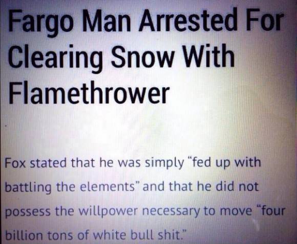 How else would you get rid of your snow?