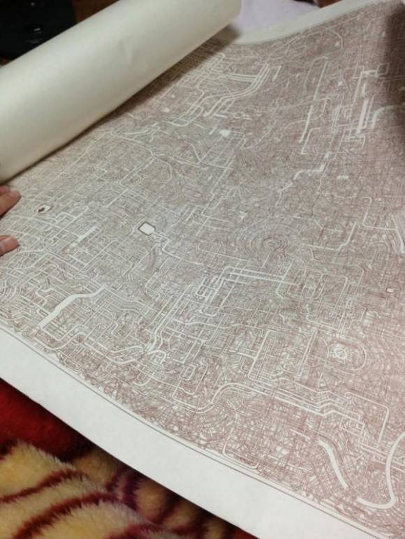 University Janitor spends 7 years drawing unsolvable maze..unbelievable