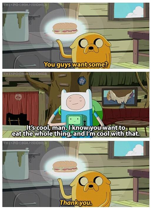 Adventure Time captured the ultimate friendship maneuver.