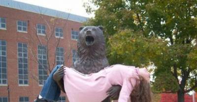 People Making a Mockery of Statues
