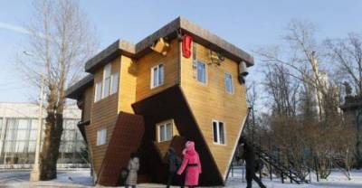 An Unusual Russian House That Is Completely Upside Down