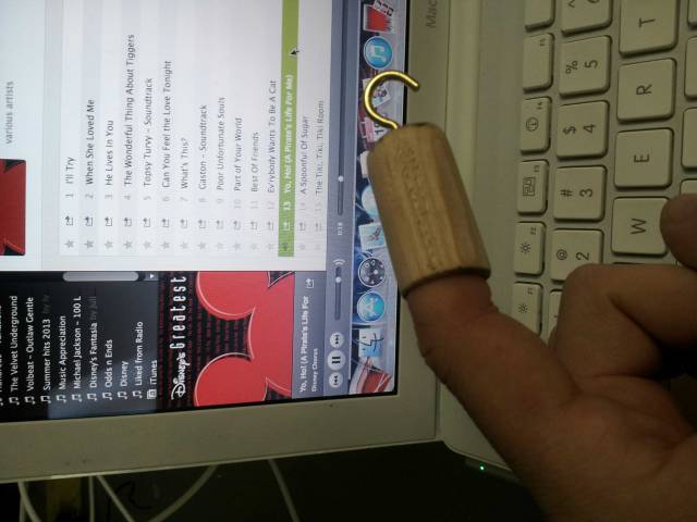 My brother made a pirate hook for my partially amputated finger