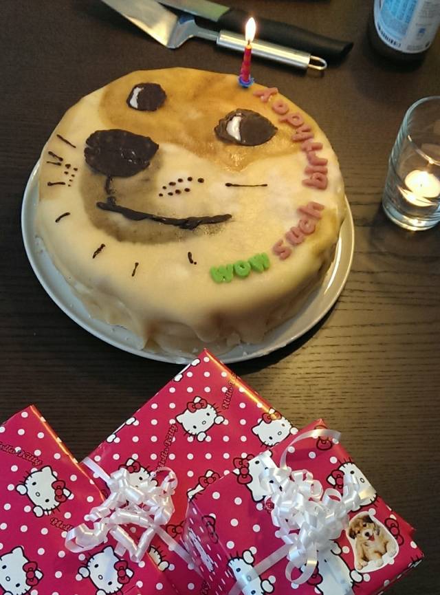 My fiancé made me this awesome birthday cake today!