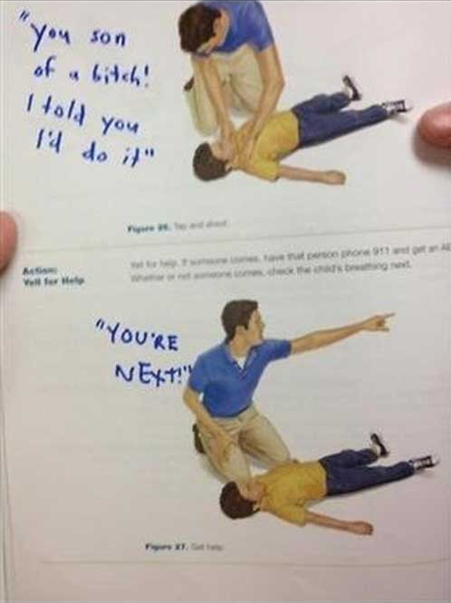 Textbook Vandalism at its Finest