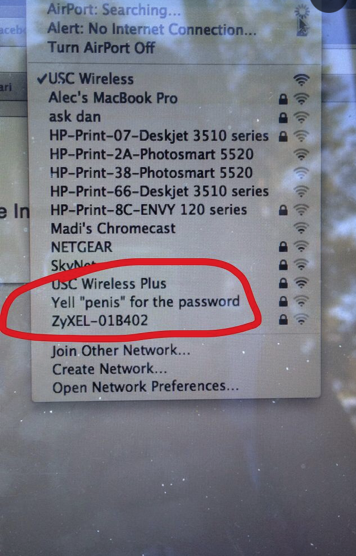 Searching for wifi...