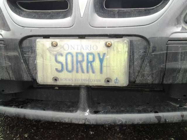 The most Canadian licence plate I've ever seen.