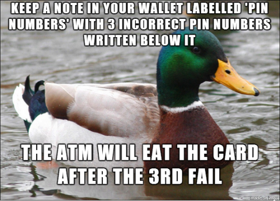 Came up with this trick when I traveled through Europe in case I ever had my wallet stolen.