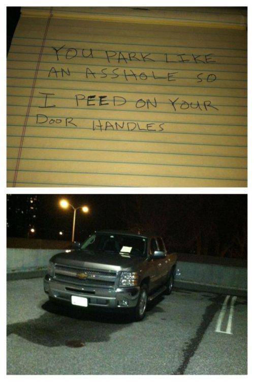 Parking note