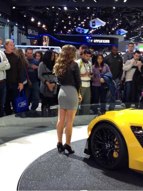 I told my buddy to send me a picture of the new corvette when he went to the auto show, this is what I got... I'm not even mad.
