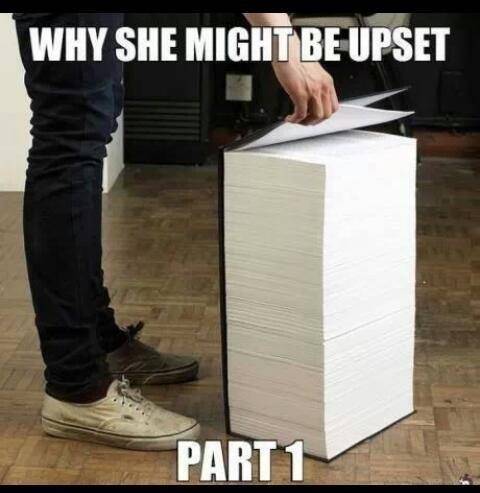 She's upset and I'm not sure why. Time to check the reference guides...