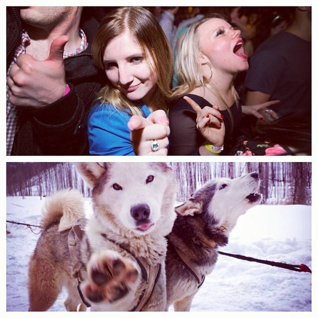 Realized my friend and I look very similar to the two huskies posted yesterday... o_O