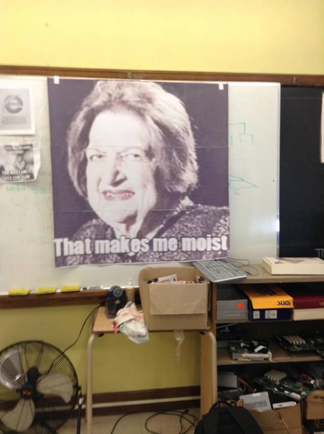 This beautiful picture appeared in my classroom today.