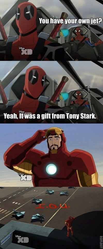 A present from Tony Stark? How thoughtful!