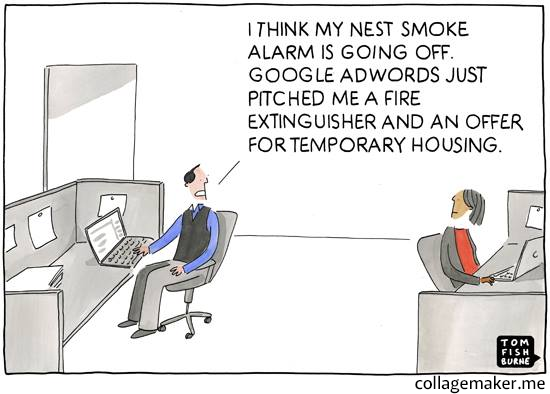 Google recently bought Nest, a smoke alarm and thermostat combined. I wonder if this will happen...